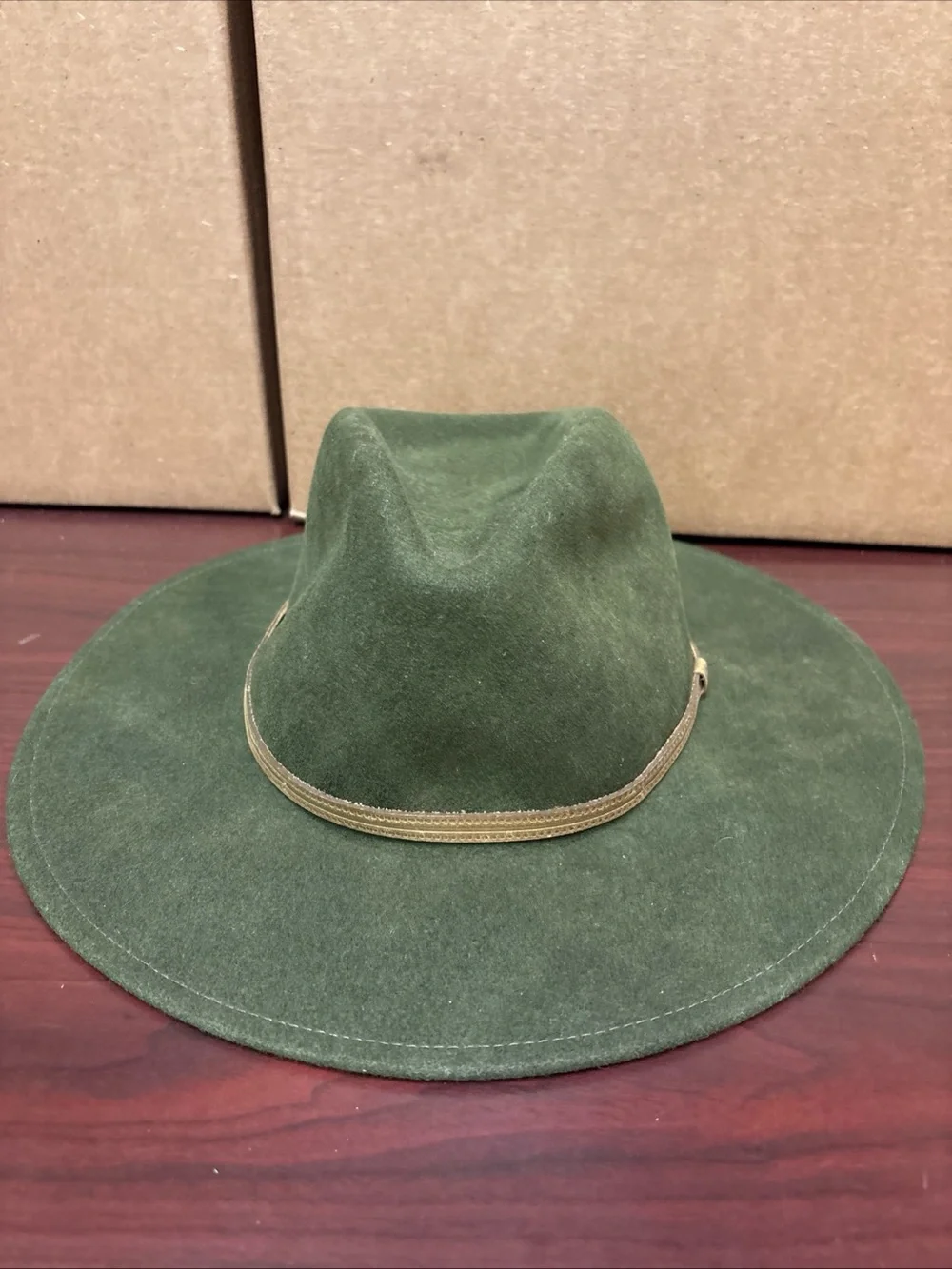 Roark x Pendelton Wool Fedora Hat LG XL Hunter Green Made In USA